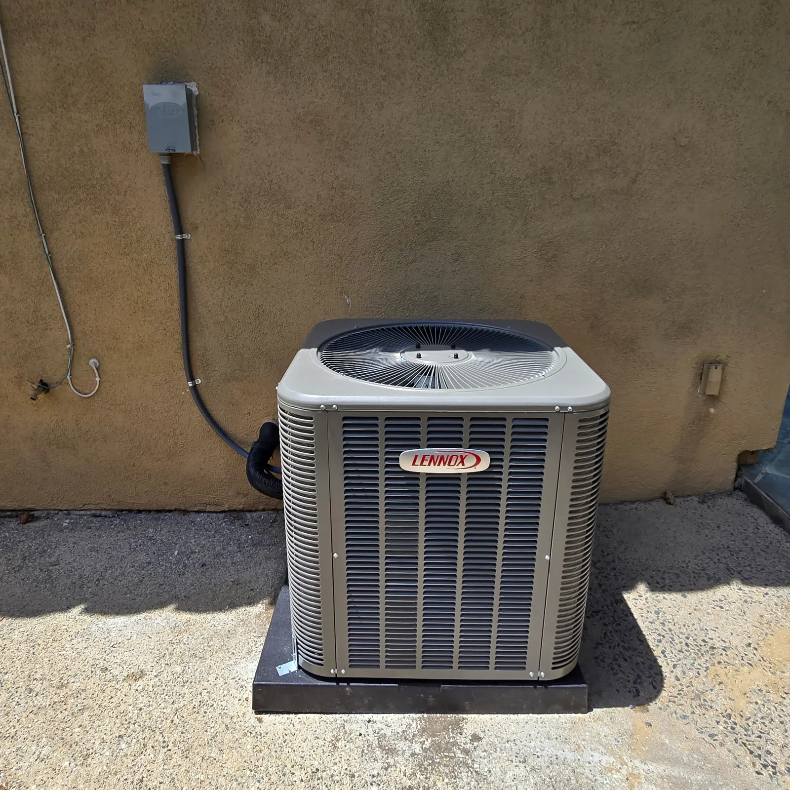 Lennox condenser replacement at a SoCal residence
